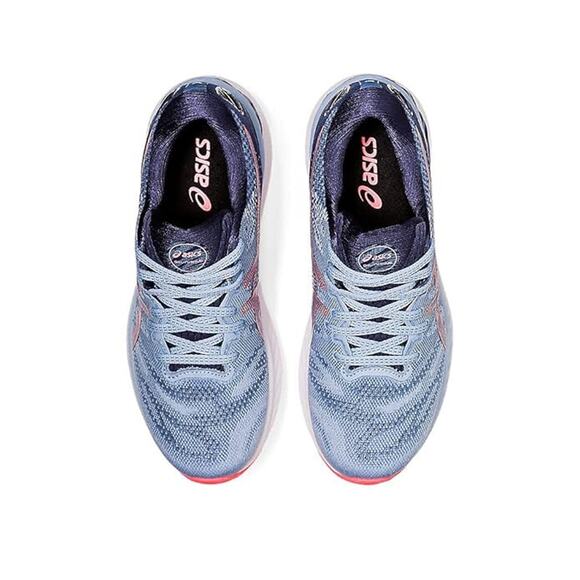 ASICS Women's Gel-Nimbus 23 Running Shoes Mist/Blazing Coral, Size 6 B - Picture 7 of 10